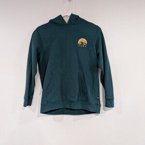 Vans Camping Graphic Hoodie Teal Size Medium
